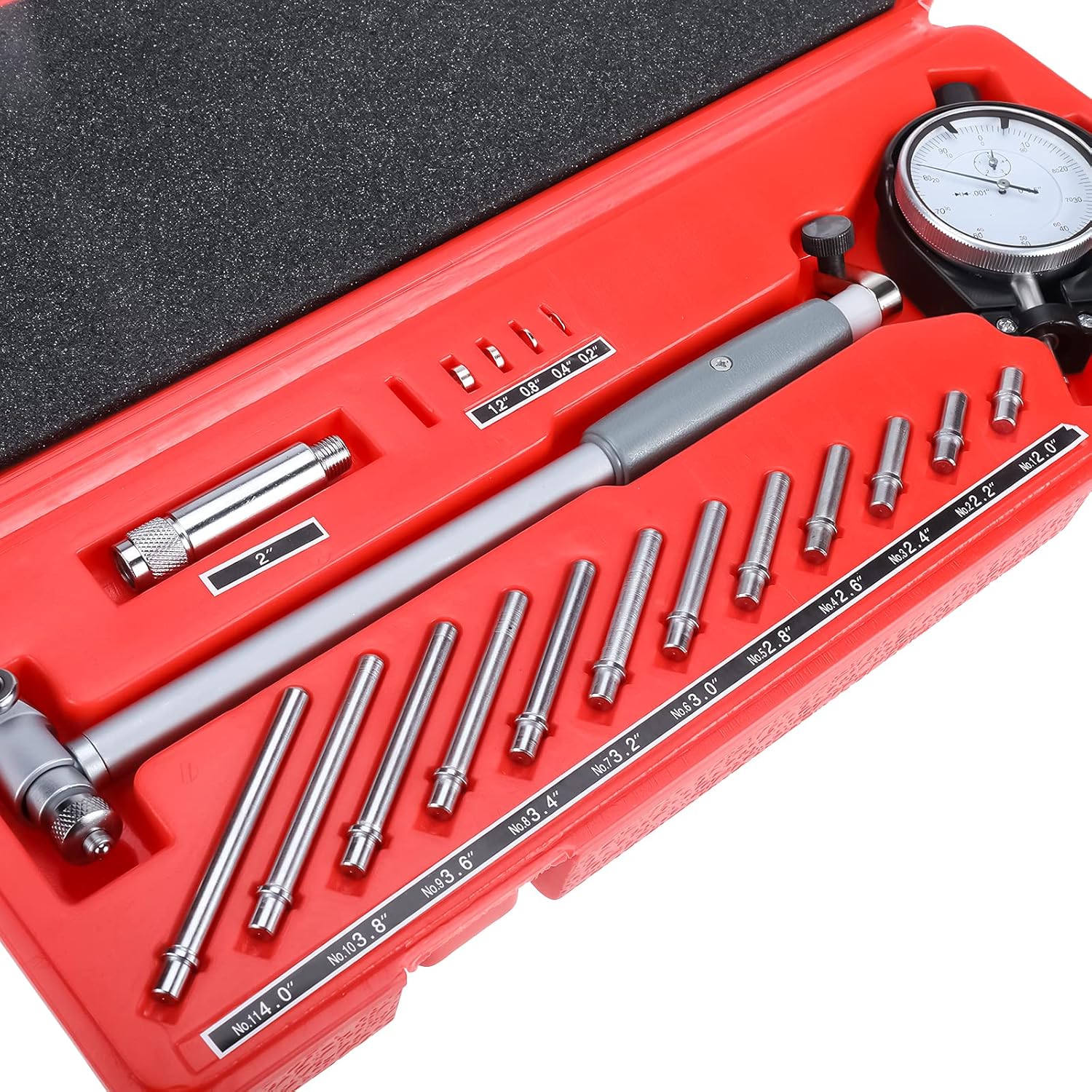 2" - 6" Bore Gauge 0.001" Deep Engine Hole Cylinder Measurement Gage