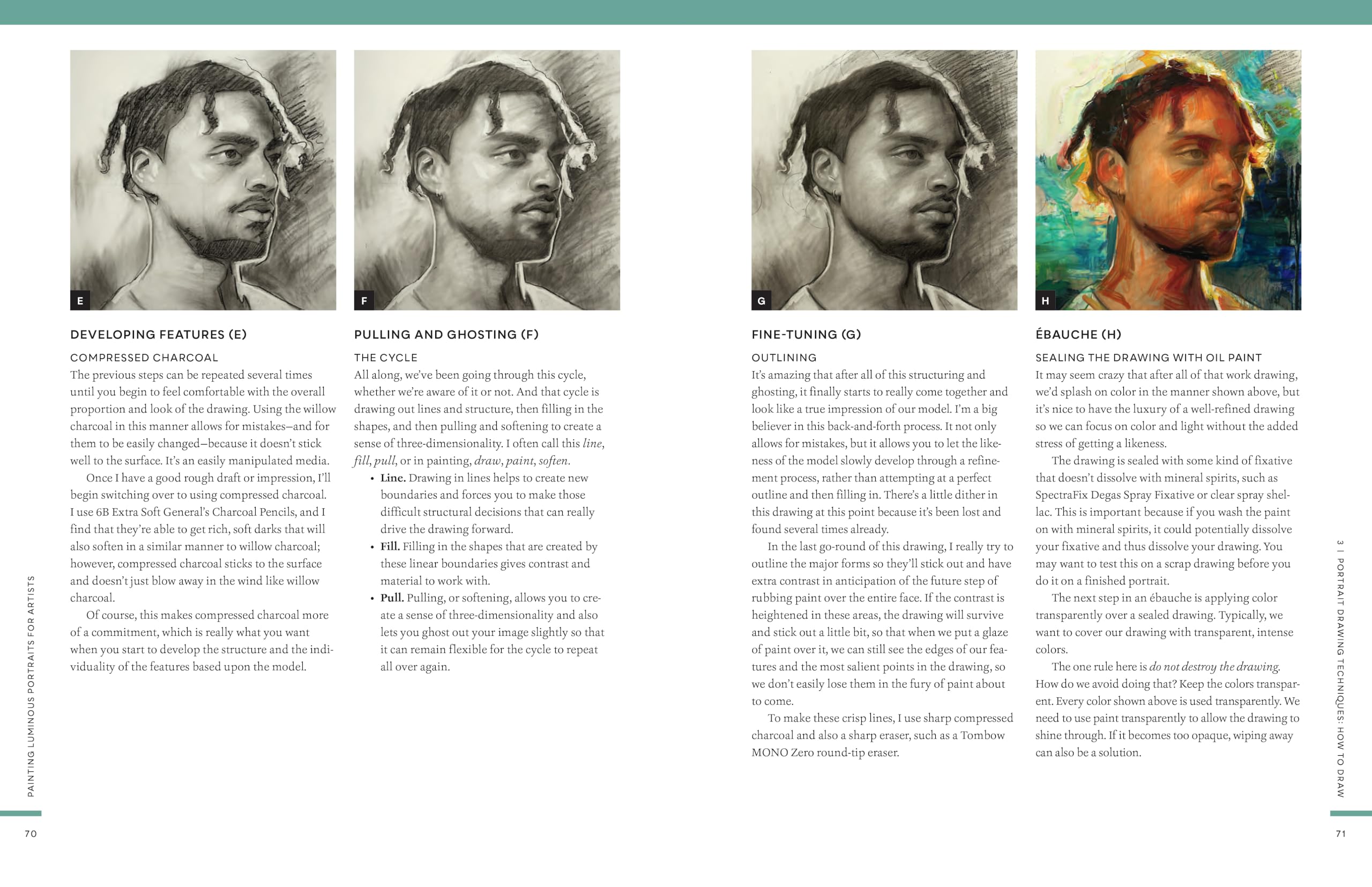 Painting Luminous Portraits for Artists: Essential Guide to Facial Features, Fleshtones, Light, and Form