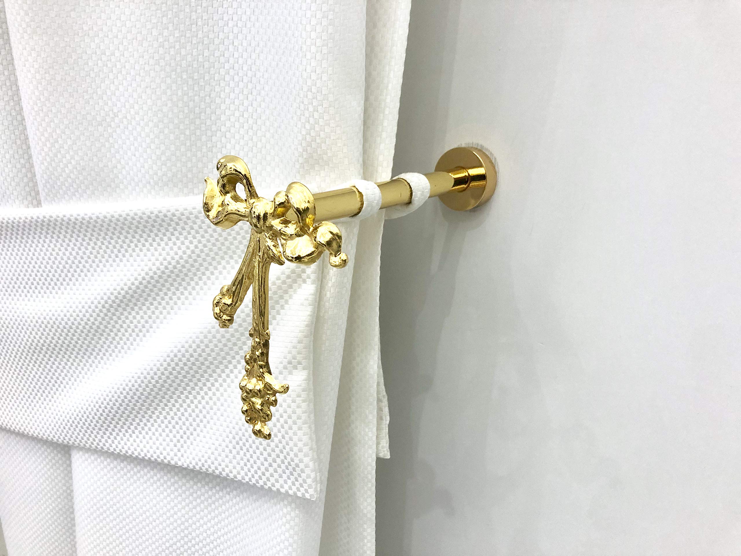2 Pezzi Fermatenda In Metallo, Fermatenda Decorativo Fissato Al Muro 1149311