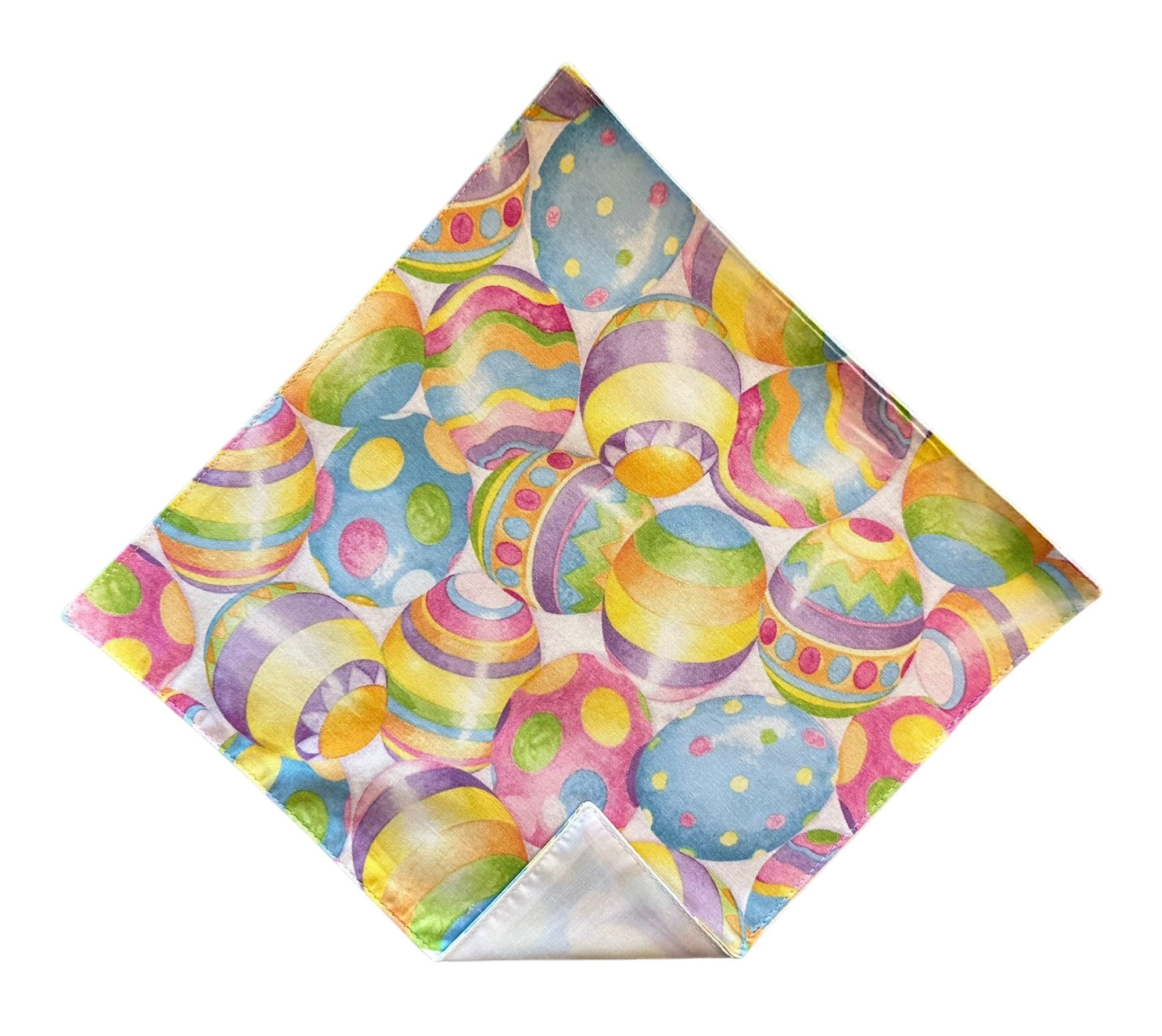 Holiday Bow Ties Mens Pocket Square Easter Eggs Water Colored Handkerchief, Mens (Mens)