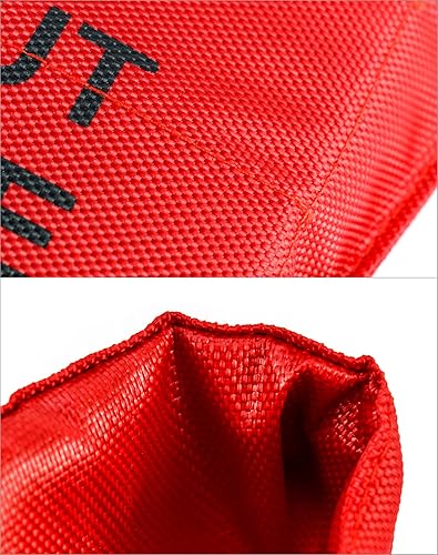 Miniatura 5 de QWORK Bolsa de bloqueo de enchufe eléctrico, bolsa de bloqueo de enchufe de seguridad para control de enchufe eléctrico de gran tamaño, 10 x 17