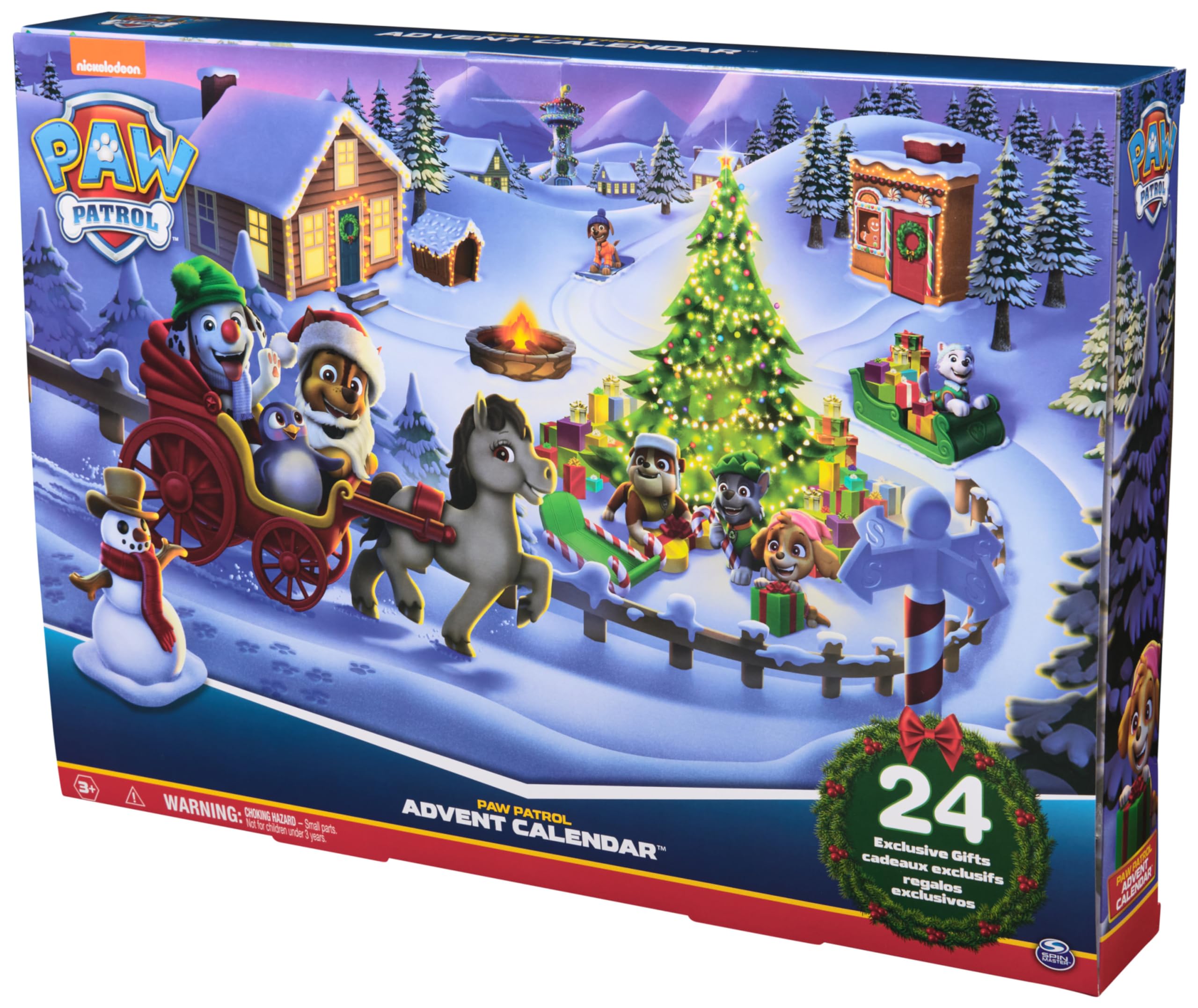 Paw Patrol Patrulla Canina - Calendario DE ADVIENTO 2024 Figuras, Accesorios Y Juguetes - Juegos Infantiles - 6070226 - Juguetes Niños 3 años +
