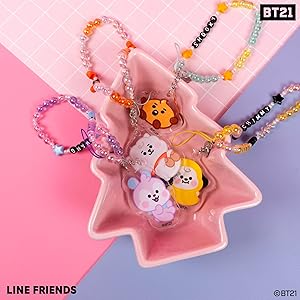 Amazon.com: iFace LINE FRIENDS BT21 BABY Beaded Wristlet Universal