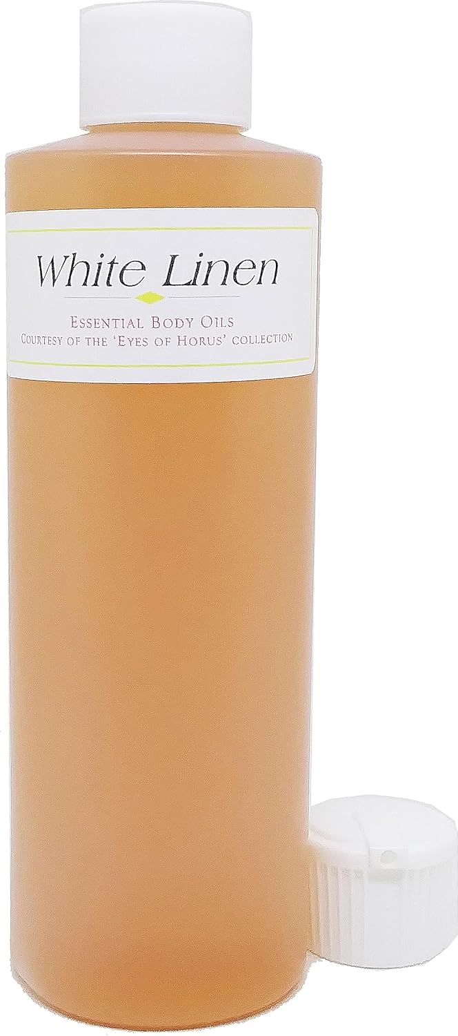 White Linen - Type EL Scented Body Oil Fragrance [Flip Cap - Gold - 16 oz.] - ID#23226