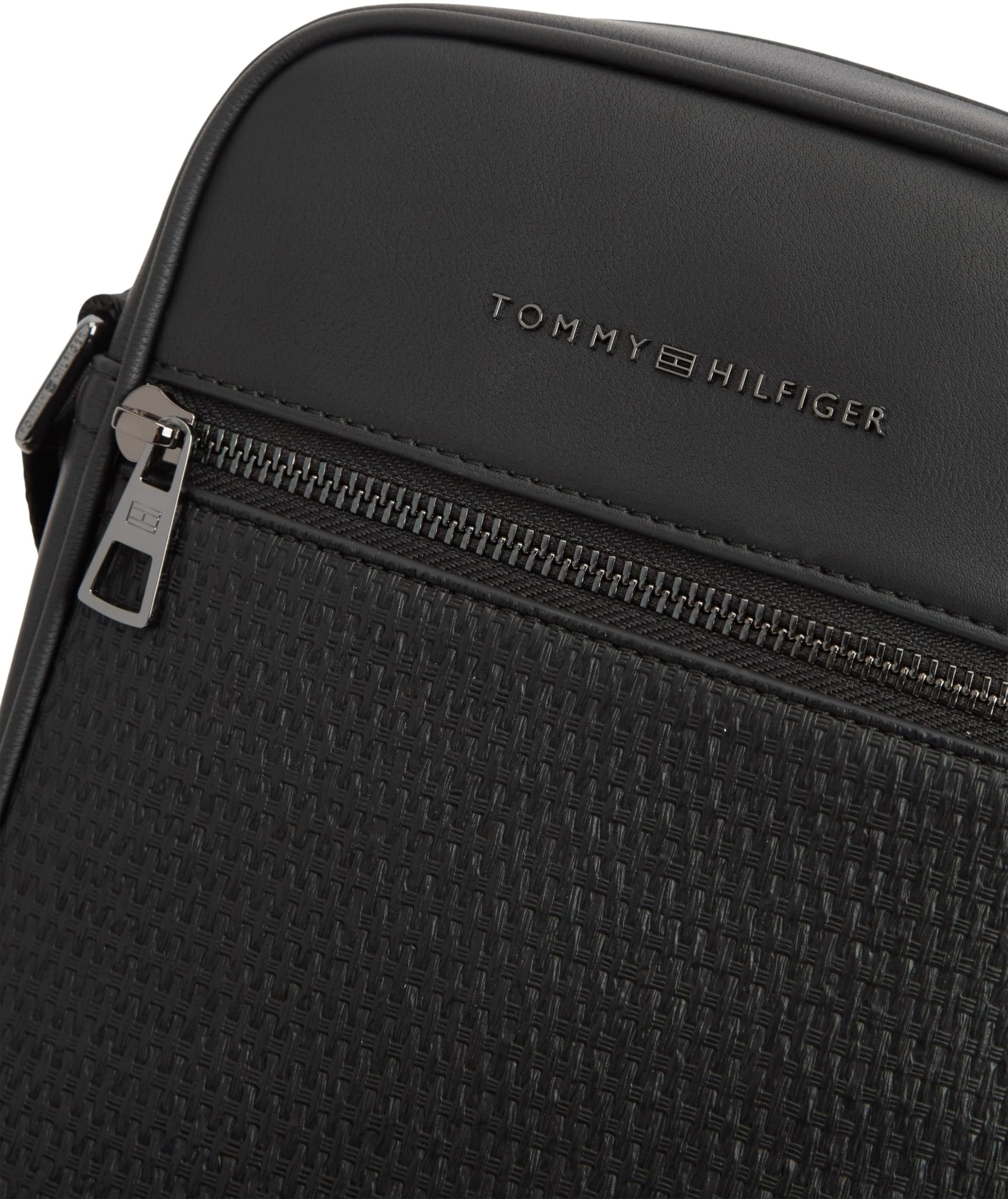 Tommy Hilfiger TH Woven Mini Reporter Am0am14095 Crossover pour homme Noir Taille unique