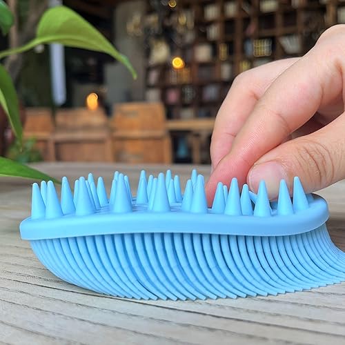 Miniatura 7 de Cepillo sensorial prémium para niños o autismo, limpiador corporal de silicona suave, cepillos sensoriales 2 en 1 para terapia ocupacional, esponja