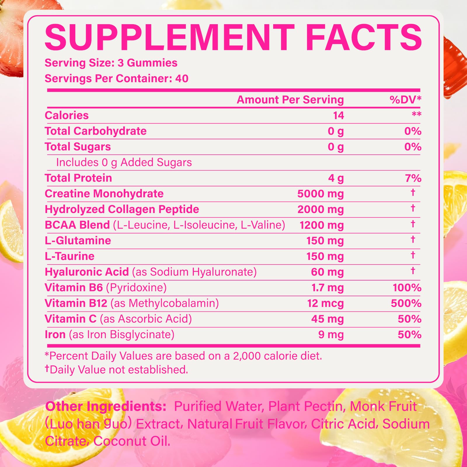 Creatine Gummies for Women 5g Creatine Monohydrate Gummies with 2g Collagen — Amazon image 7