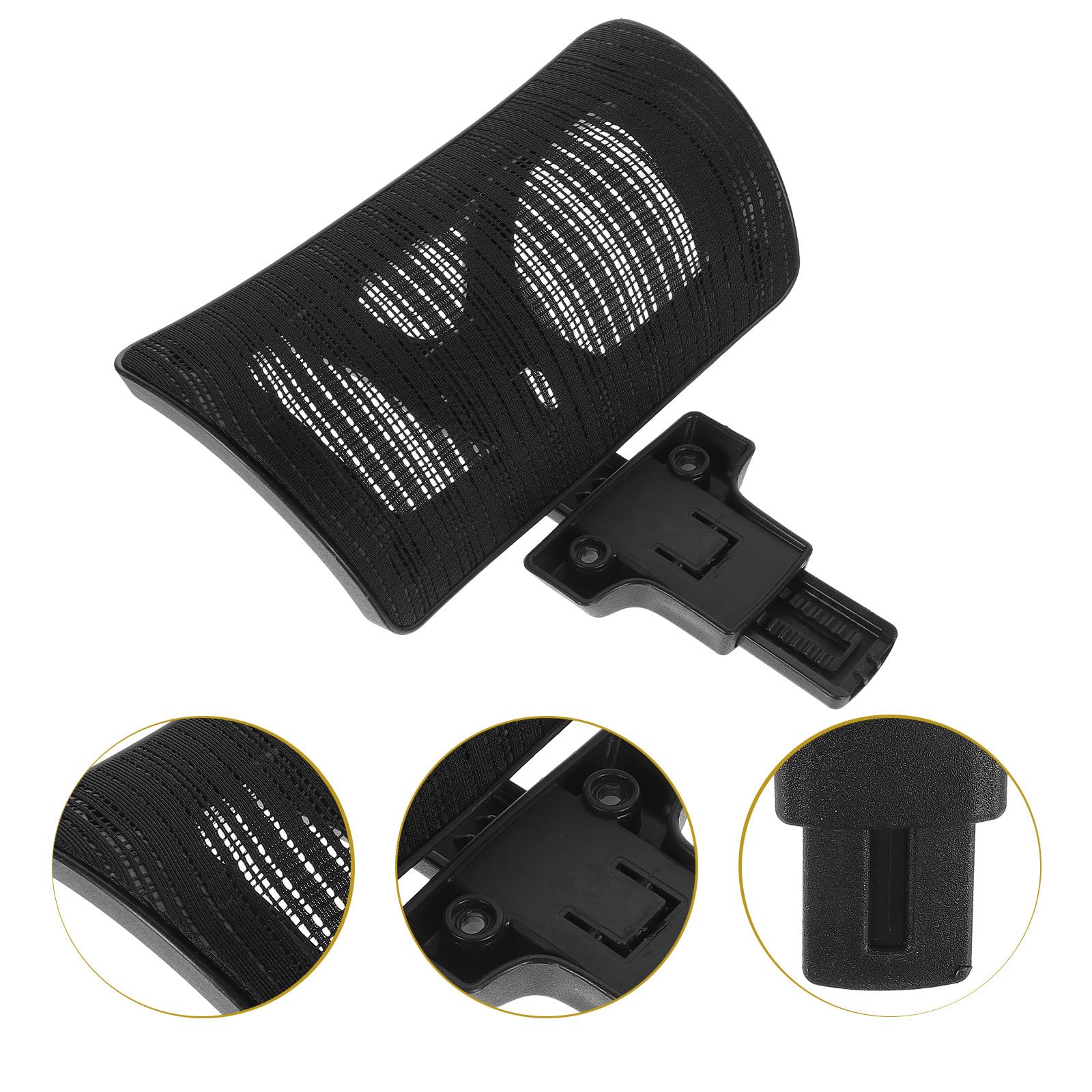 PRETYZOOM Reposacabezas para Silla de Oficina Ajustable en Elevación Cojín Ergonómico de Malla y Estructura Giratoria para Mayor Comodidad Hogar y Oficina