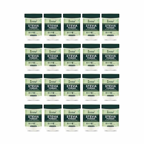Zindagi Stevia Sugar Powder | Stevia Plant Based Sweetener | Zero Calorie & Sugar Free | 200GM Pack Of 20