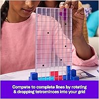 Vista 3 de Spin Master Games, Tetris: The Board Game, Play The Classic Puzzle Game Tetris in Real Life, Multiplayer Head-to-Head Puzzle Challenge, 2-4 Players