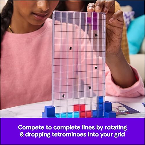 Miniatura 3 de Spin Master Games, Tetris El juego de mesa, juega el clásico juego de rompecabezas Tetris en la vida real, desafío de rompecabezas multijugador