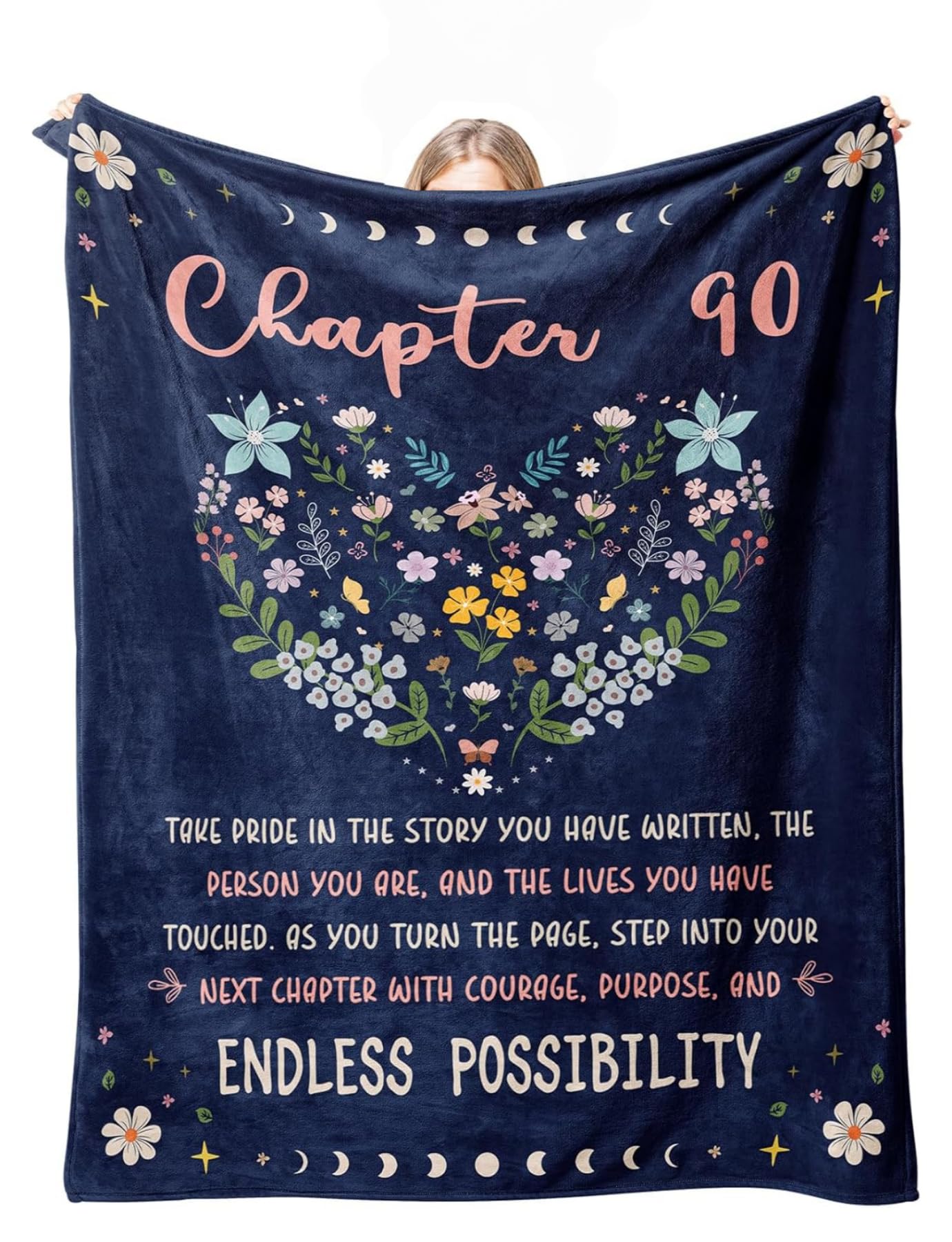 Couverture 90 ans femme pour cocooning et soirées au salon