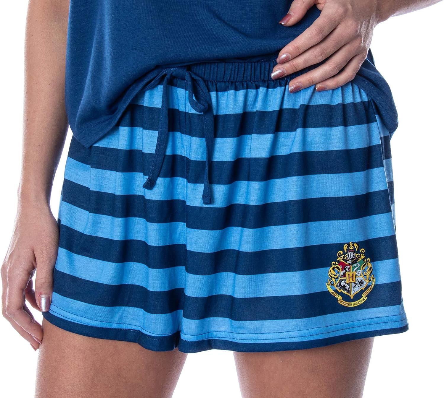 Harry Potter Women's Hogwarts Castle Shirt and Shorts Lounge Sleepwear Pajama Set - All 4 Houses Available - Image 2