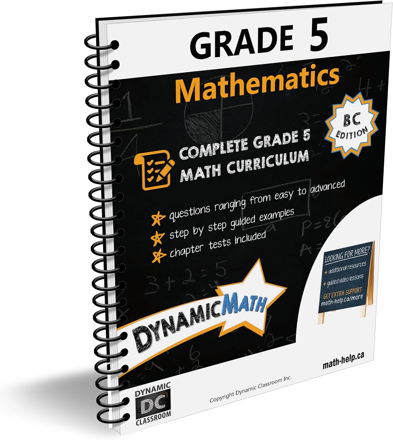 Dynamic Math Workbook Complete Grade 5 Mathematics Curriculum (BC