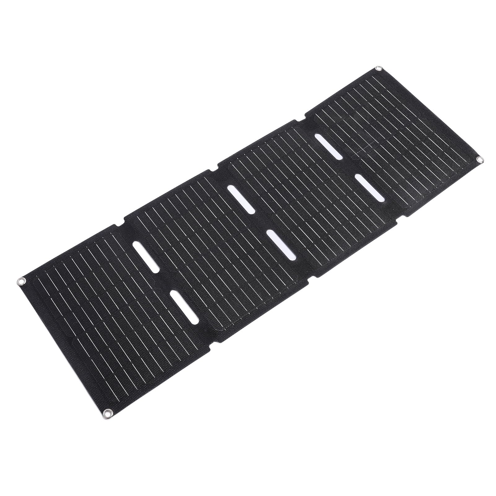 Caricatore a Pannello Solare Pieghevole da 80 W Pannello Solare USB Monocristallino Portatile Impermeabile Ed Efficiente per L'escursionismo in Campeggio