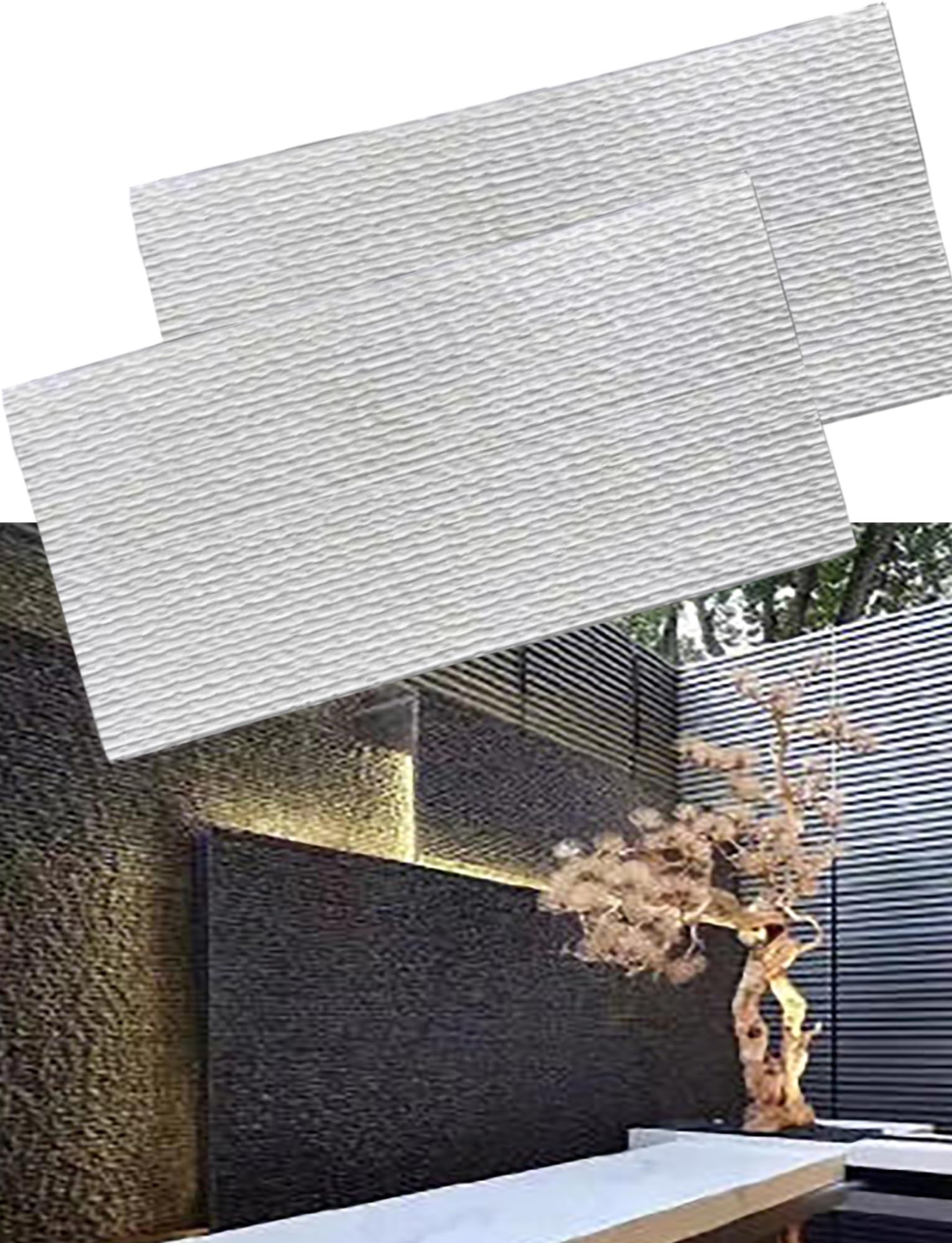 Azulejos de chapa de piedra para pared interior del salon que eliminan la reforma pesada