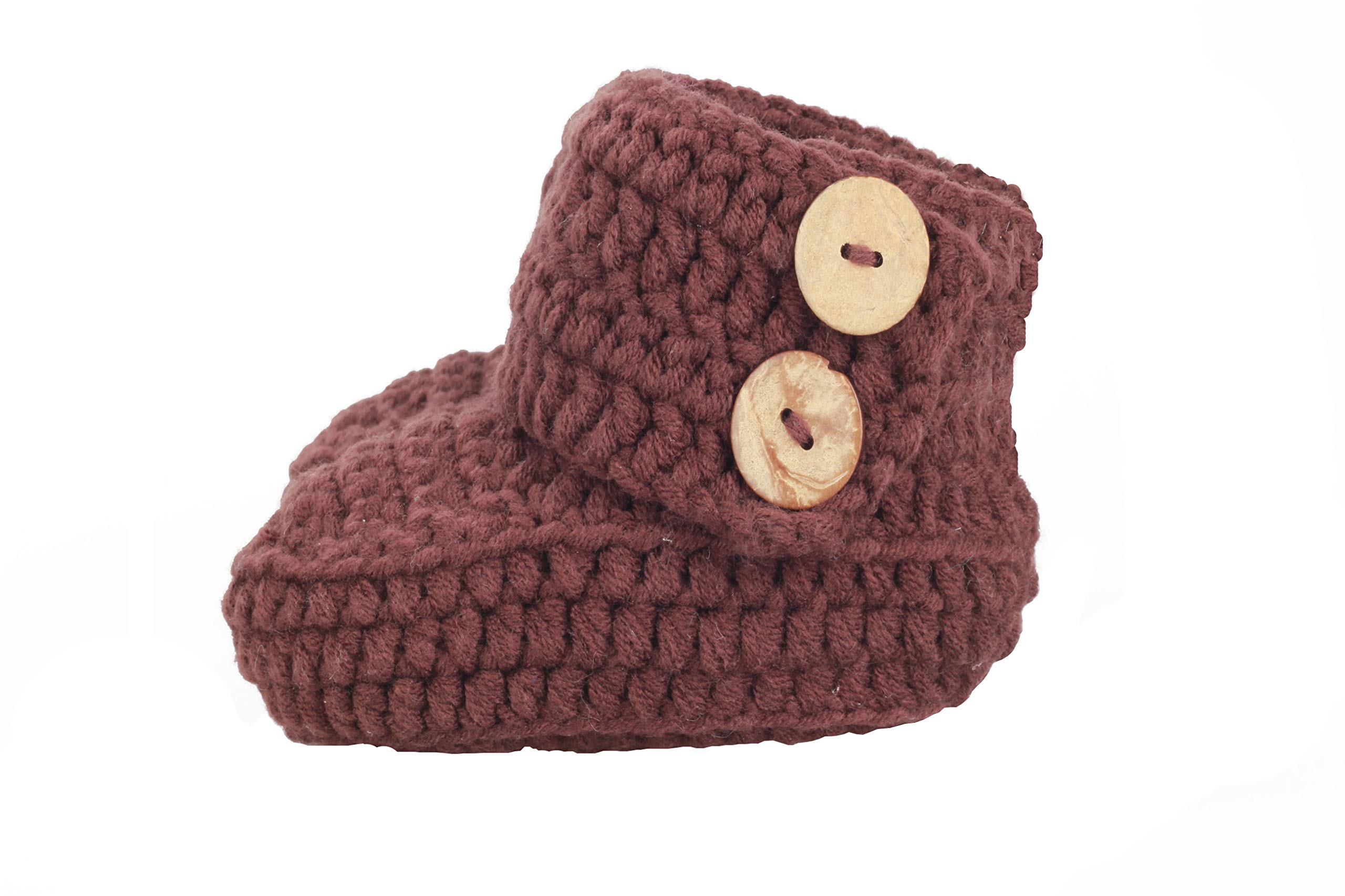 zefen Knit Crochet Baby Booties Newborn Socks and Hat a set of Handmade Shoes and cap