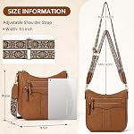 SDYSM Crossbody Bags for Women, Trendy Crossbody Purses Soft Leather Shoulder Handbags Lightweight Travel Purse