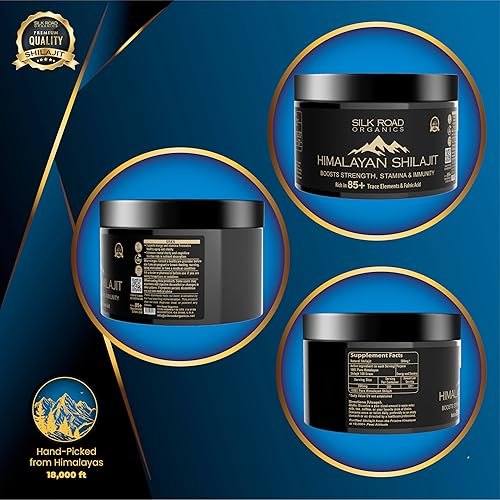 Miniatura 6 de Resina Shilajit pura del Himalaya 1.76 oz Shilajit natural con más de 85 minerales traza ácido fúlvico y húmico para apoyo inmunológico, enfoque y