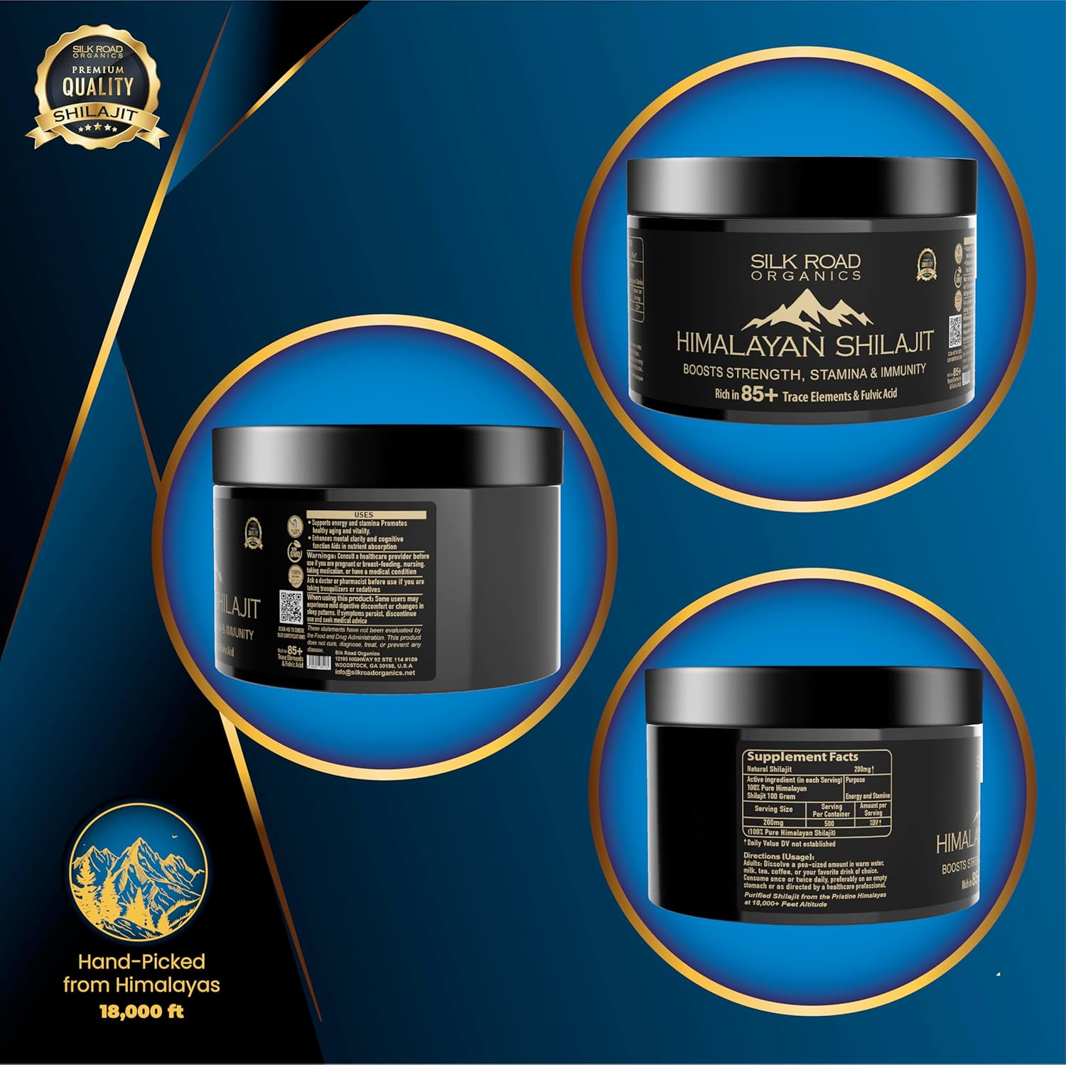 1-3x 10000mg Puro 100% Himalayano Shilajit, Resina Morbida Organico Acido Fulvico Estremamente Potente - Foto 8