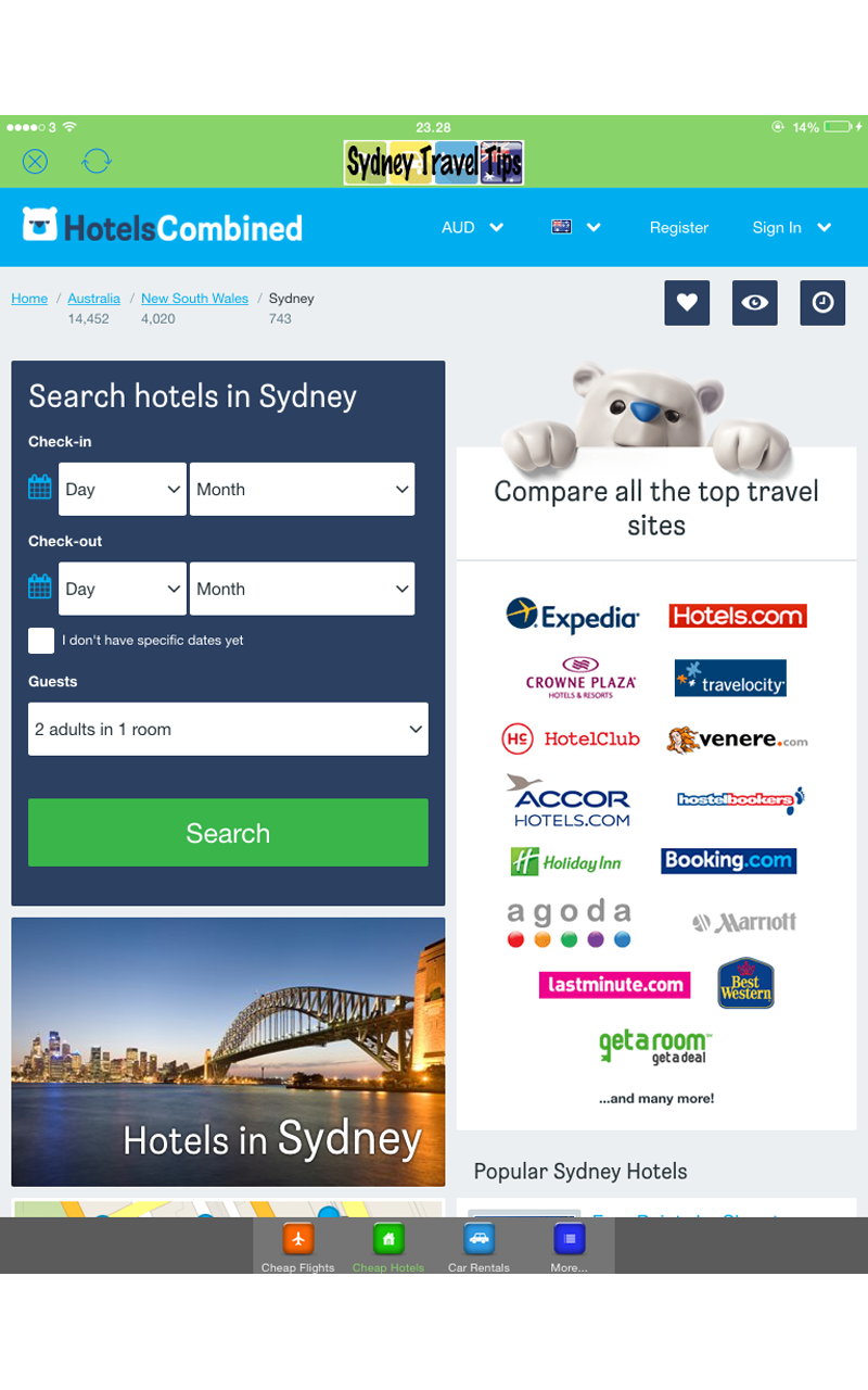 Cheap Flights to Sydney, Australia App on Amazon Appstore