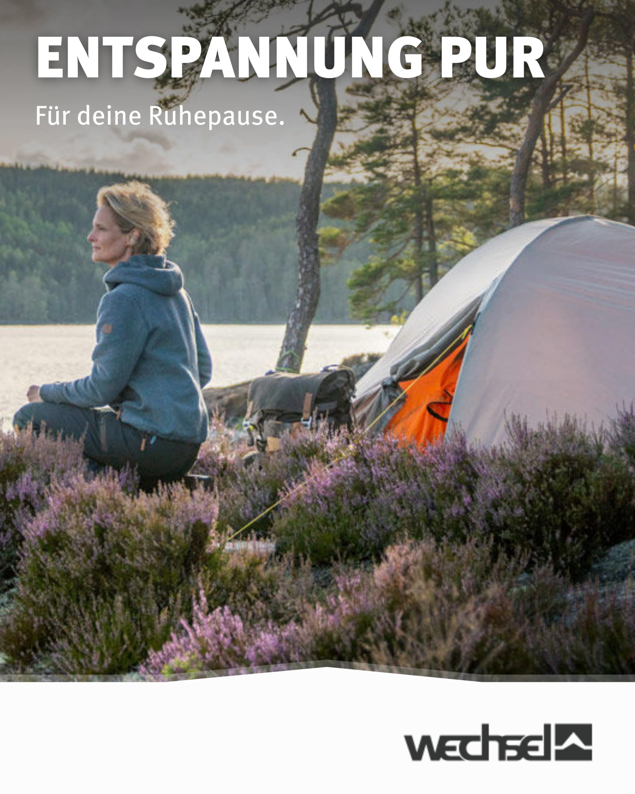 Wechsel Trekkingzelt Venture 1 I Kuppelzelt für 1 Person I schnell aufbaubares Hybridzelt I kompakt & transportabel I ideales Outdoor-Zelt für Camping, Wandern & Bike Packing