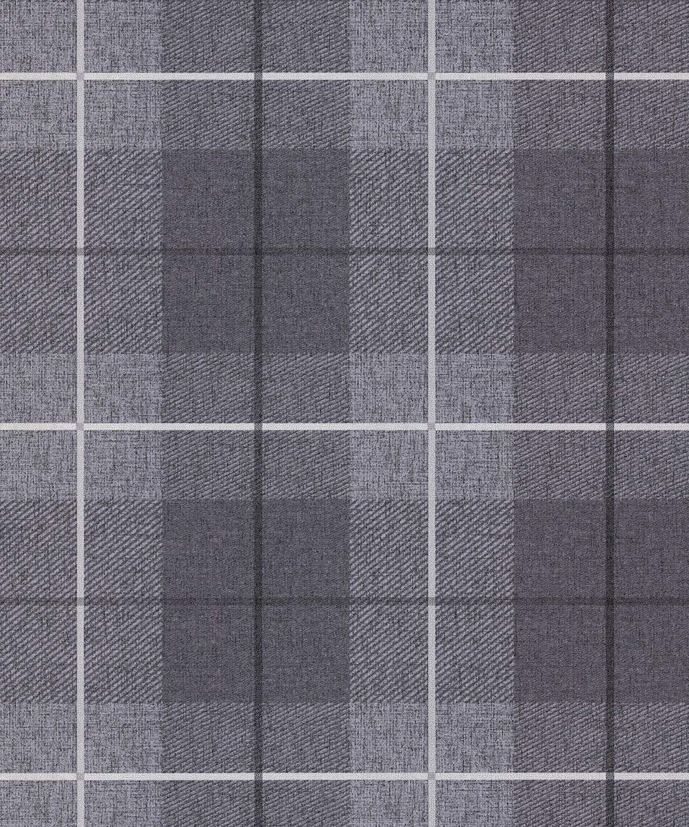 Yöl Grey Charcoal Country Tartan Wallpaper Checked Hessian Paste Wall Vinyl