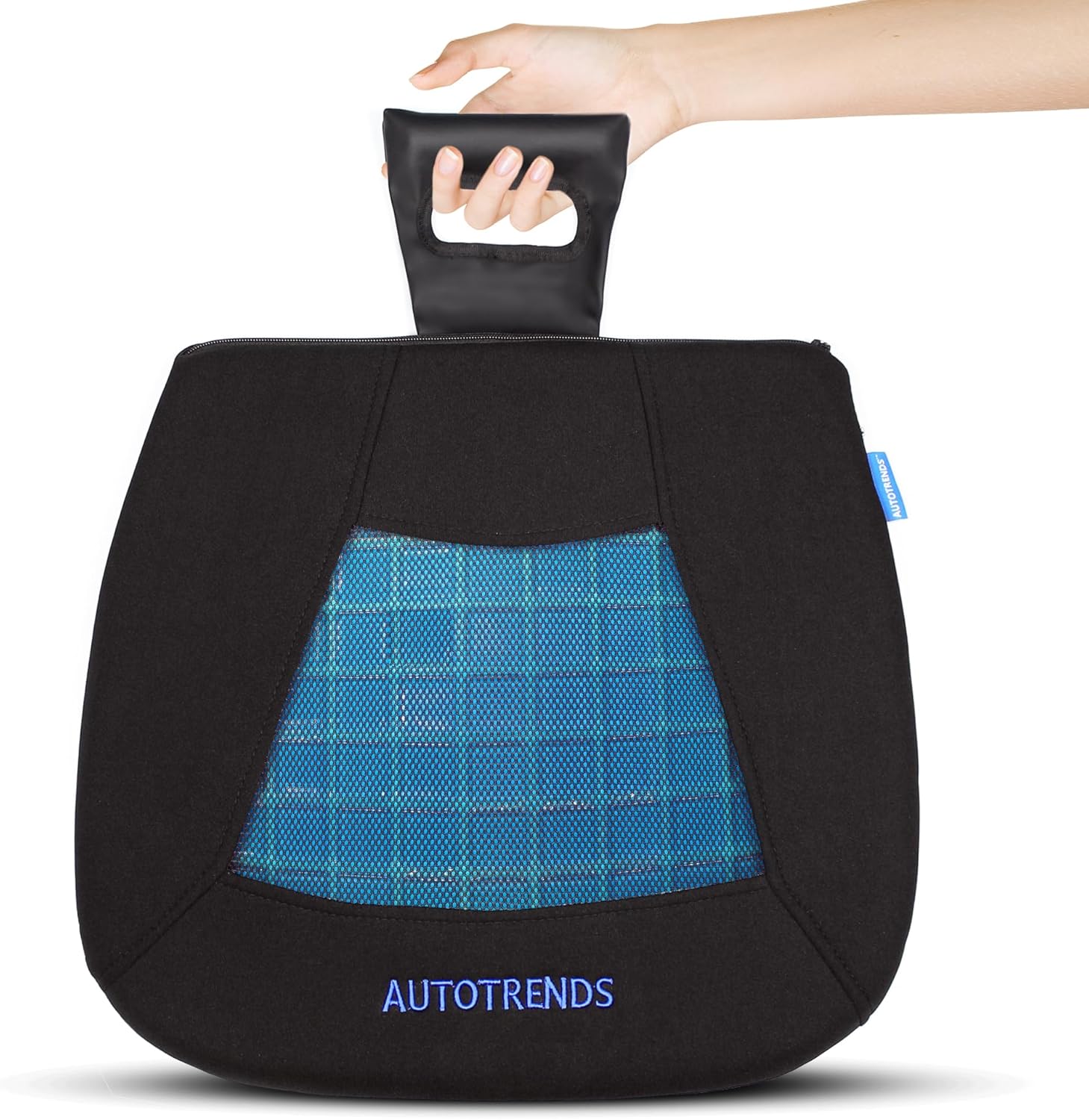 AUTOTRENDS Gel Seat Cushion Cooling Coccyx Orthopedic Breathable Car Seat Cushion
