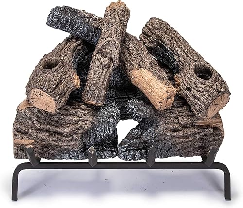 Miniatura 4 de Peterson Real Fyre - Troncos de gas de roble carbonizado de 18 pulgadas, solo sin quemador