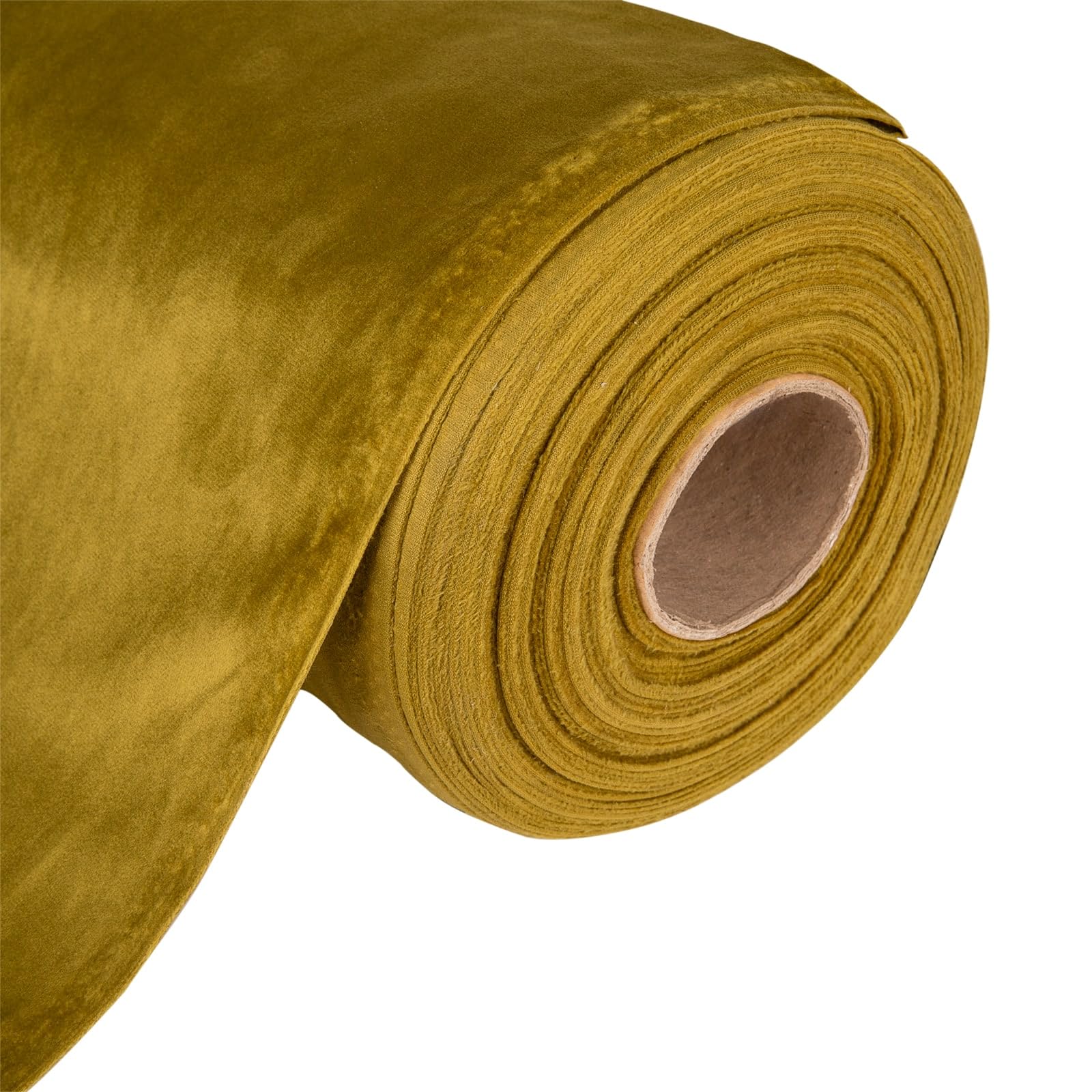 1m Soft Olive Velvet Fabric – 150cm 60 Inch Wide Plush Upholstery Material for Curtains, Blinds, Chair Covers, Cushions, Garments & Soft Furnishings – Velvet by The Metre by Discount Fabrics LTD — image 1