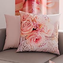 PETTI Artigiani Italiani – Coppia di Federe Cuscino 65×65 cm in Microfibra, Cuscini Arredo Camera da Letto, Divano, Salotto, Set 2 Fodere Copricuscino, Federa Shabby Rosa, 100% Made in Italy