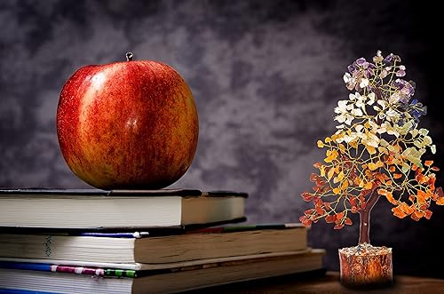 Miniatura 4 de Árbol de la vida de siete chakras, piedra preciosa natural curativa de cristal bonsái, árbol artificial de 7 chakras, árbol del dinero, riqueza y