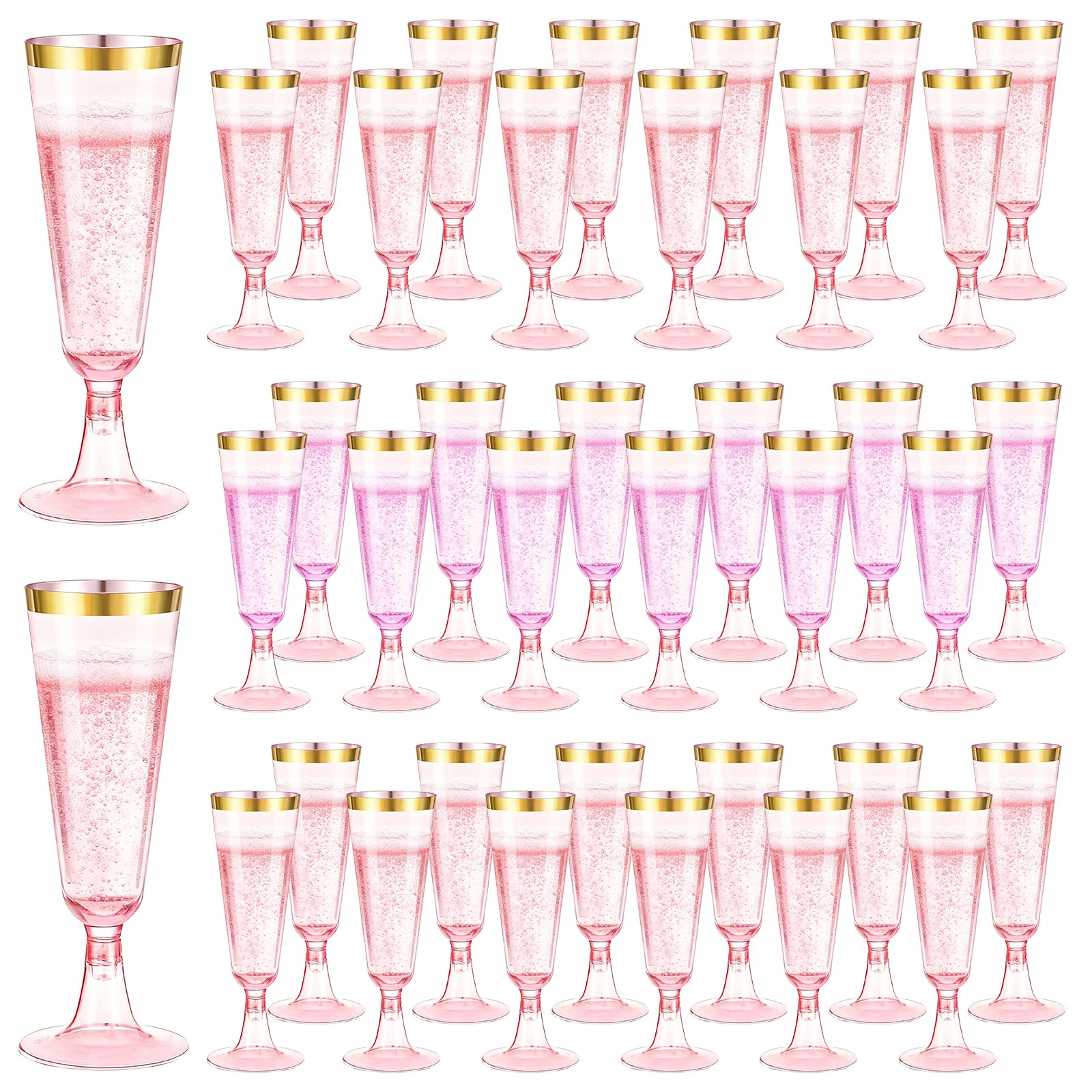 Disposable Champagne Flutes - 40 Pack -23