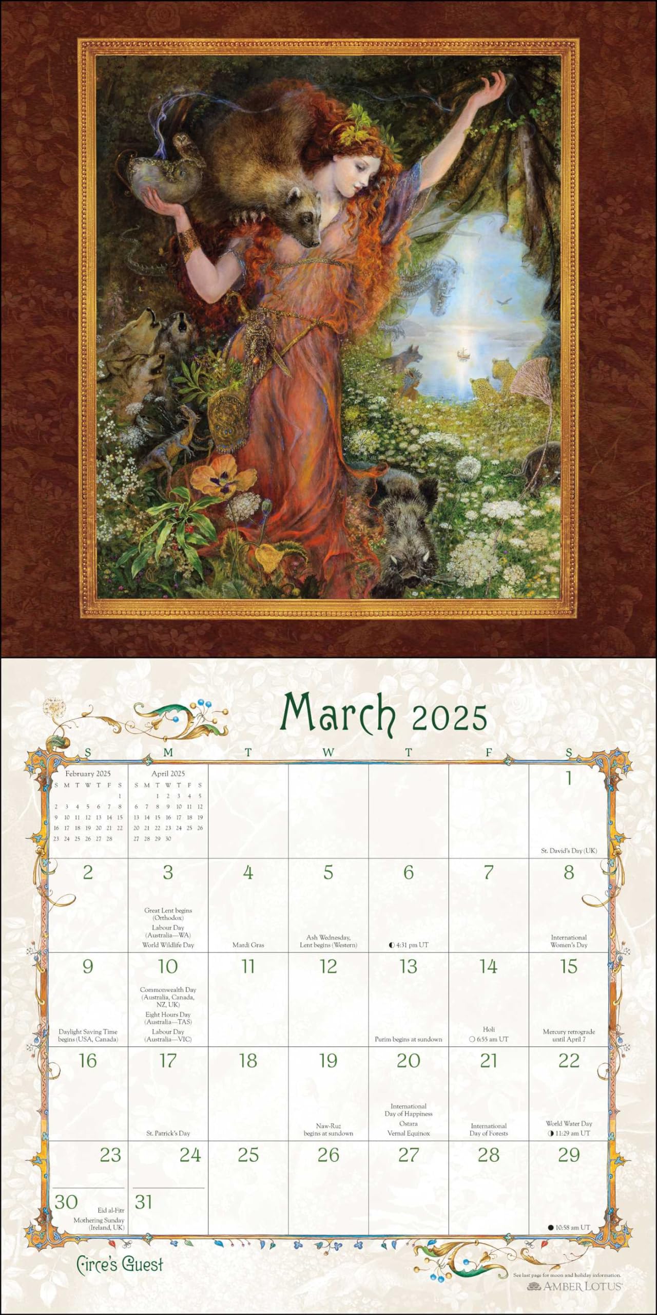 Women of Myth & Magic 2025 Fantasy Art Wall Calendar by Kinuko Craft