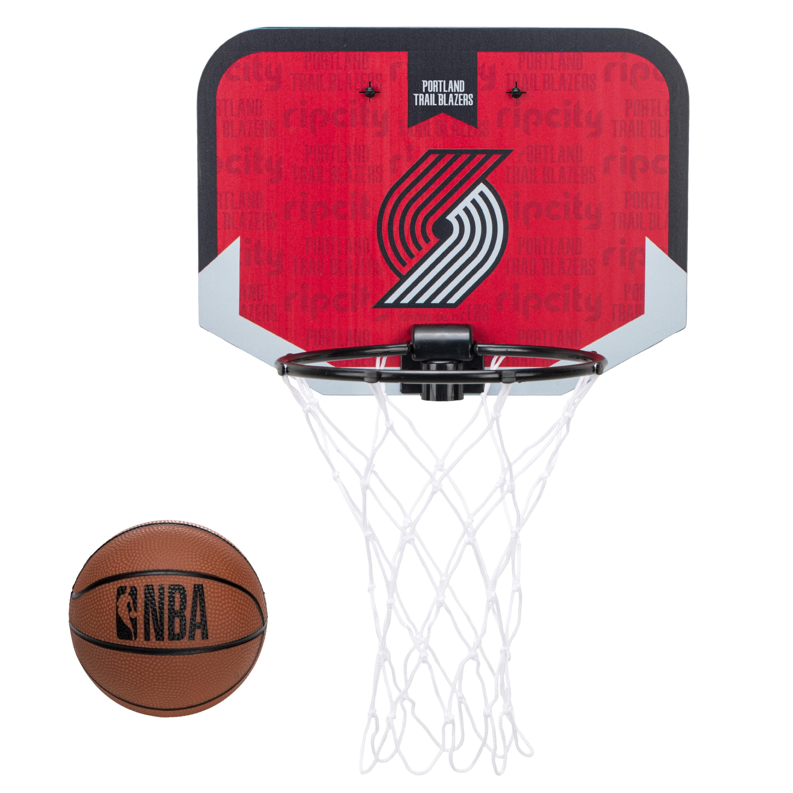 Franklin Sports NBA Team Over The Door Basketball Hoop - Kids Indoor Mini Basketball Hoop with Basketball - NBA Fan Shop Mini Hoop for Bedroom &