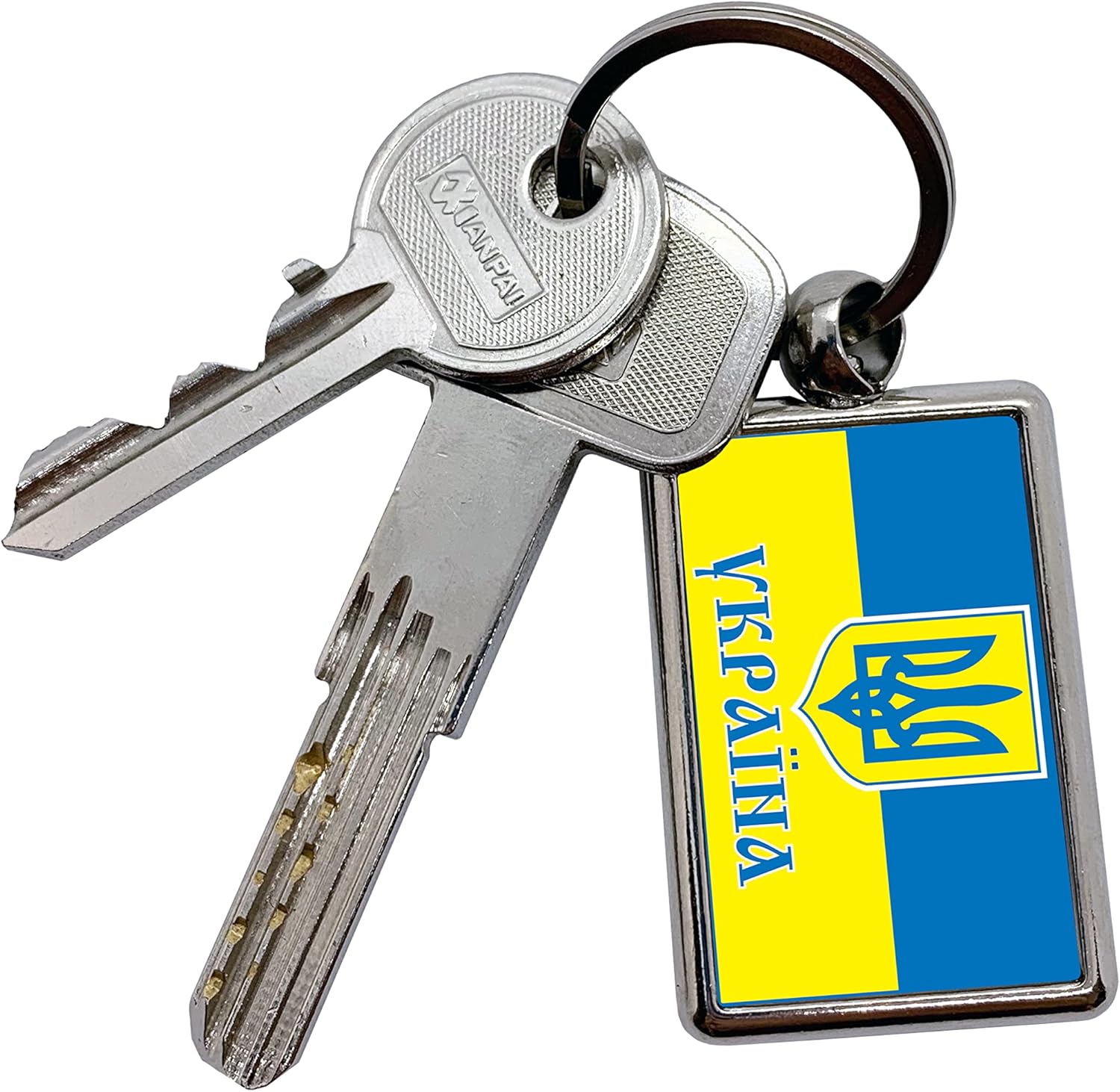 Apedes Country Flags Keychain Metallic Key Chain Keyring