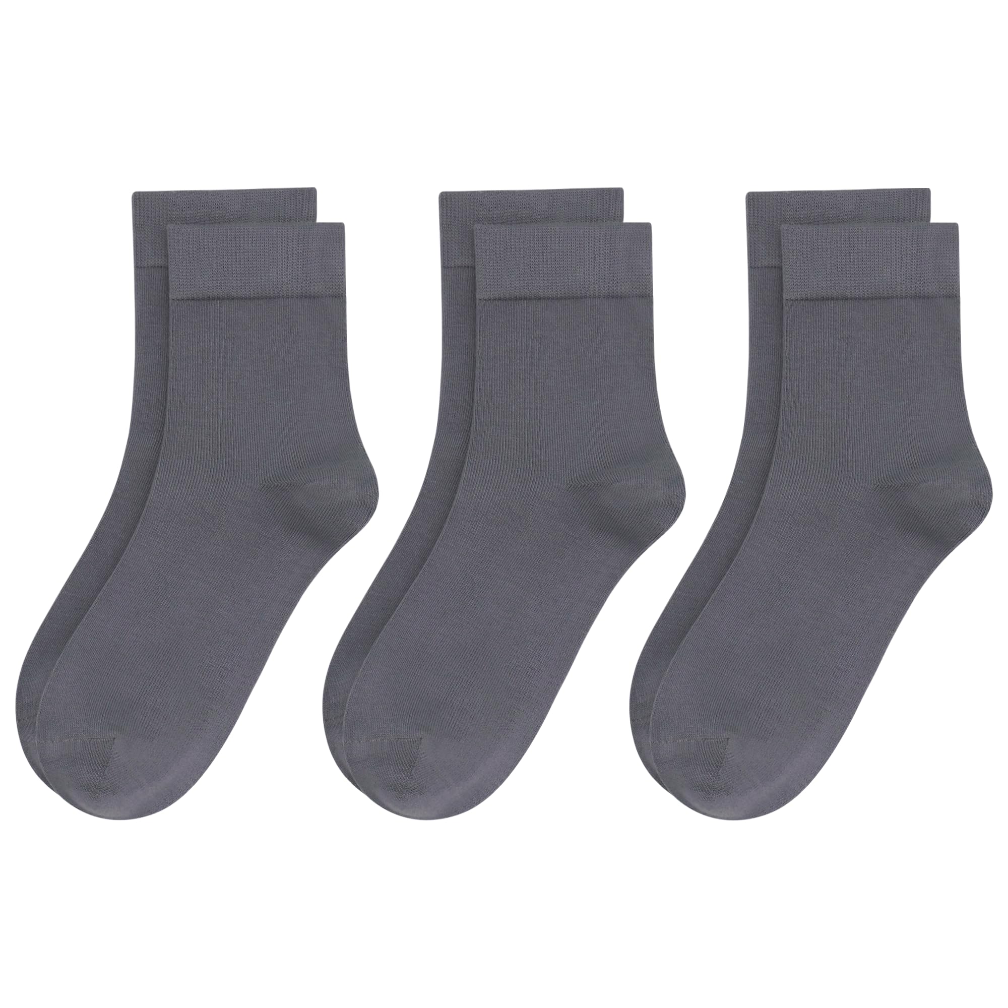 Womens Viscose Bamboo Crew Socks Thin Casual Ultra Soft Colorful Above Ankle Socks Breathable Comfortable 3/6 Pairs
