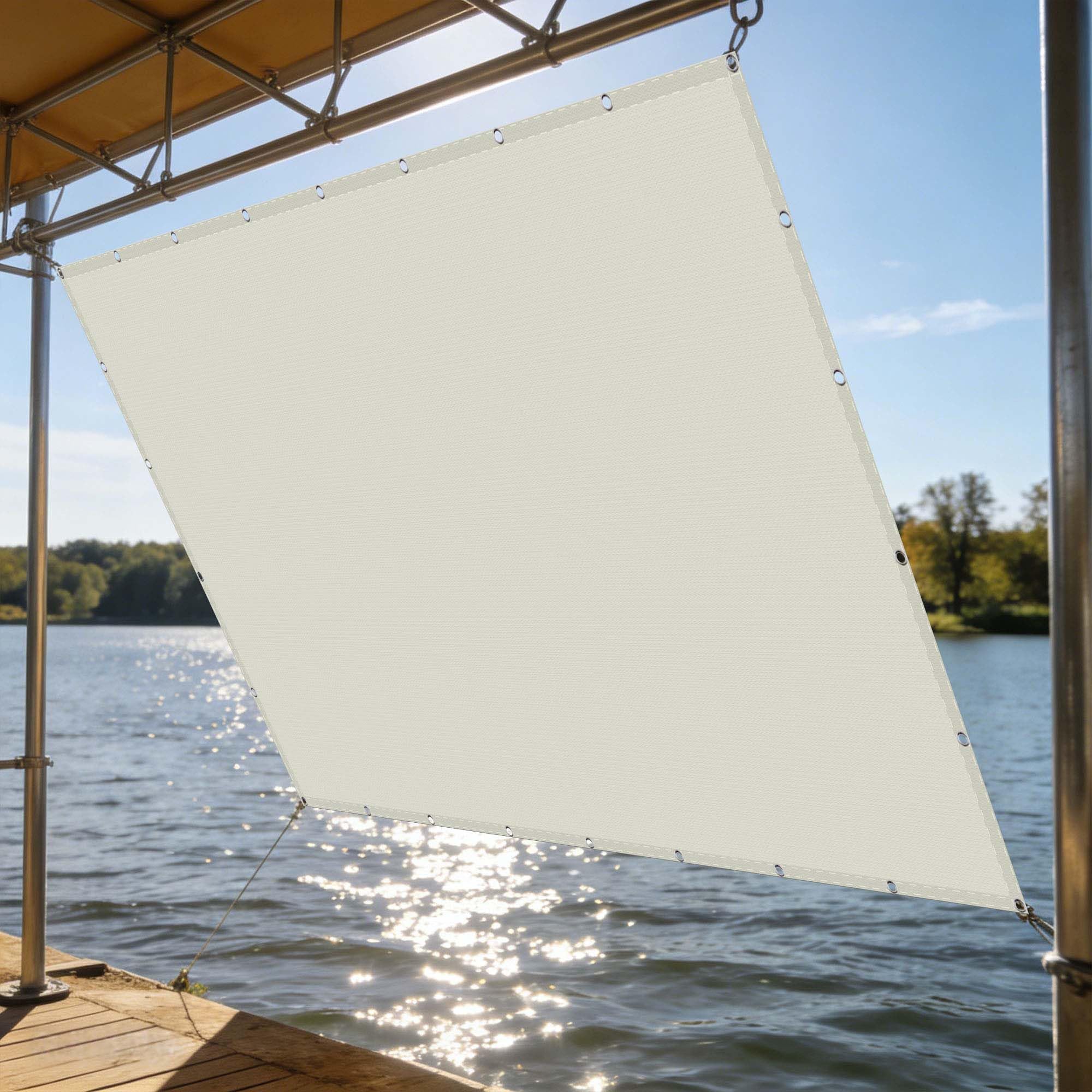 Voile de paresoleil contre le vent pour jardin et grande terrasse