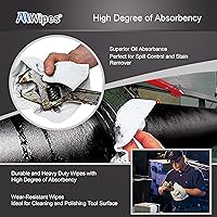 Vista 6 de AAwipes Toallitas para salas limpias Toallitas no tejidas Mezcla de celulosa/poliéster (grado A, 2.40 oz, bolsa de 300 piezas) 9 "x 9