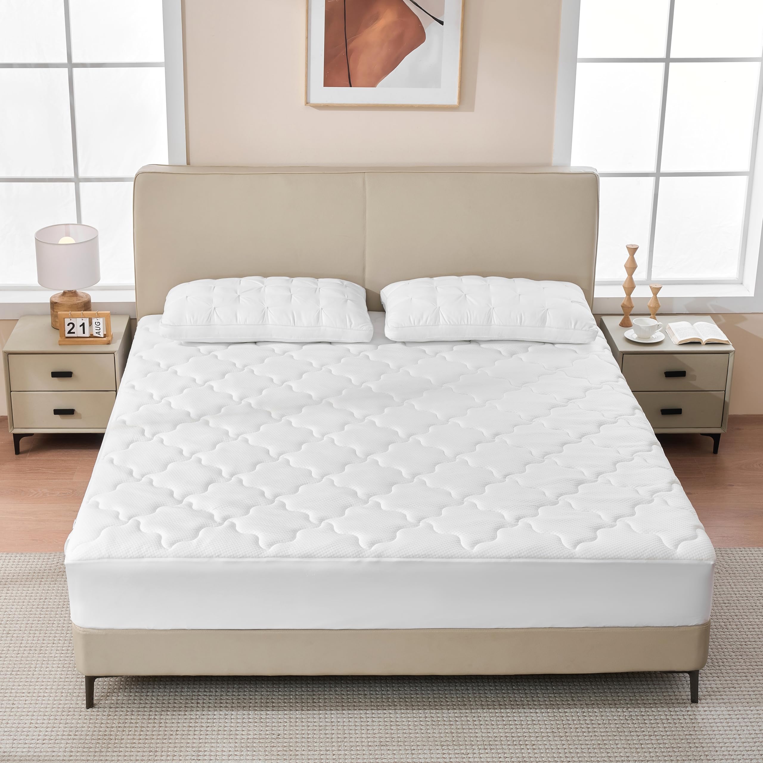 Waxberry Gel Topper 180x200cm | Oeko-TEX® zertifizierte Premium Matratzenauflage mit 30D Memory Schaum & 3D Luftschicht – Atmungsaktiv, Hautfreundlich & rutschfest Matratzen Topper, Weiß