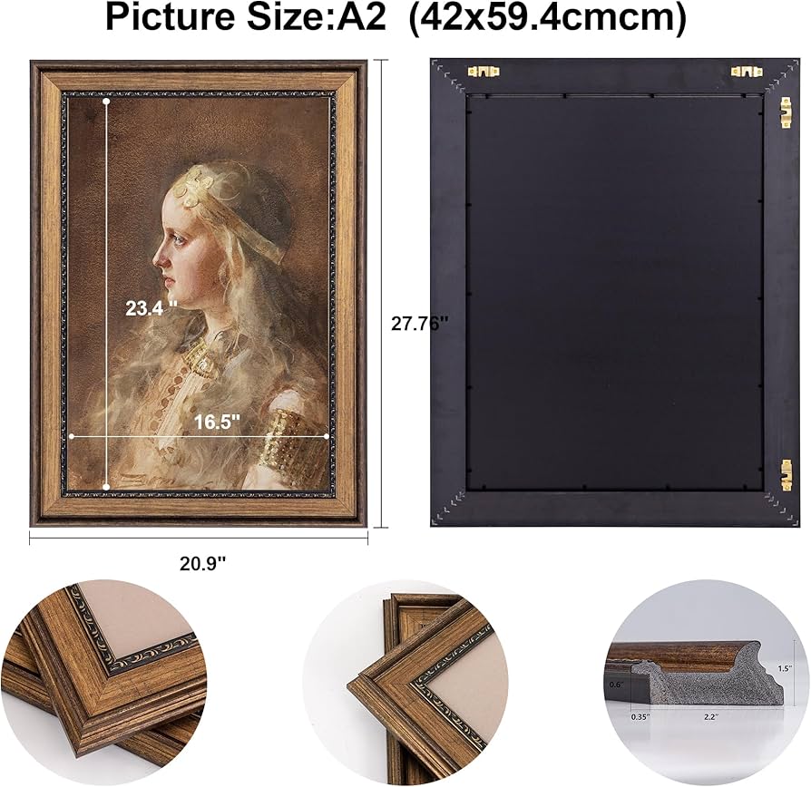 フォトフレーム ＊ ブロンズ Amazon.com - Bronze Vintage A2 Wall Picture Frames for Photo