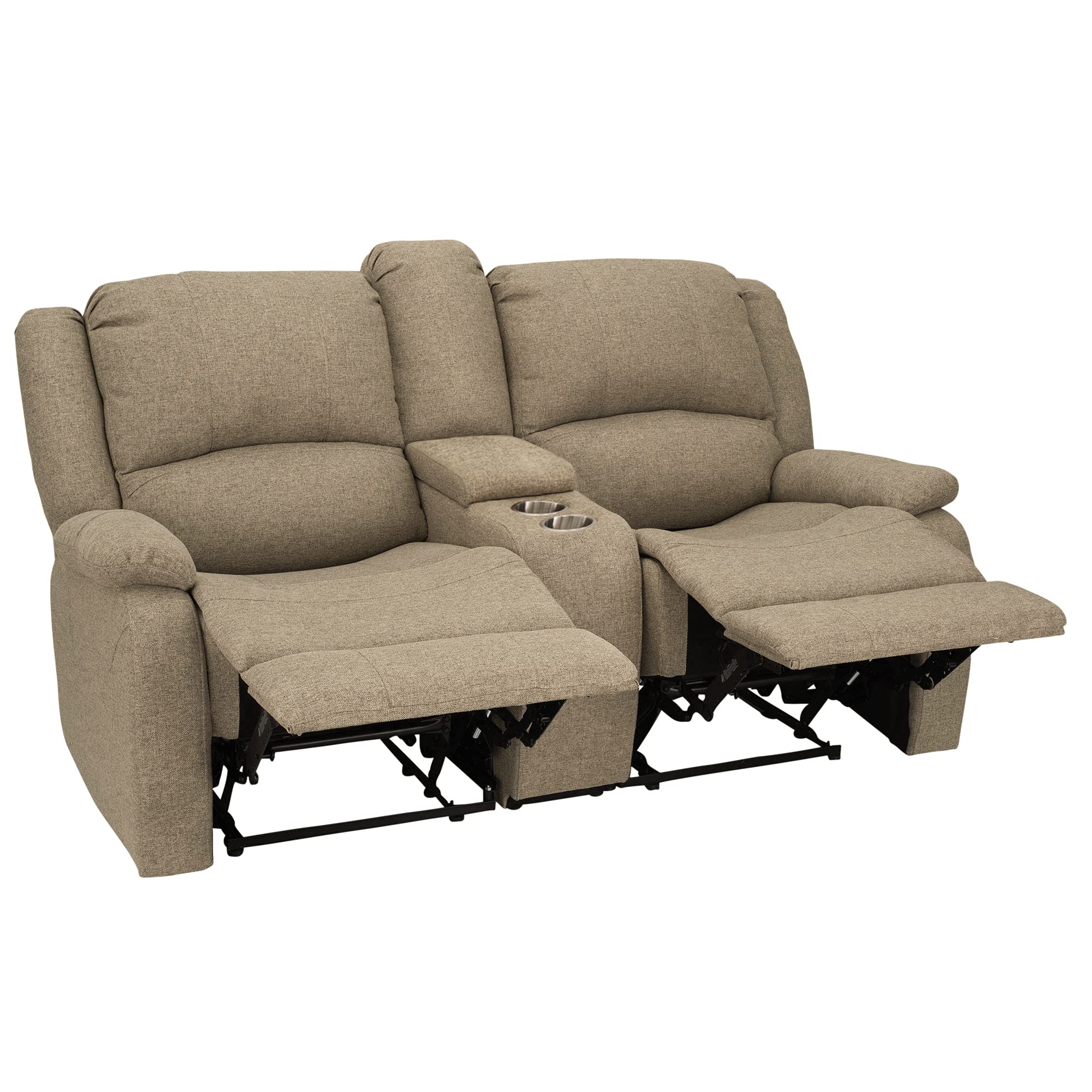 RecPro Charles Collection 67" Double Recliner RV Sofa RV Zero Wall Loveseat Wall Hugger