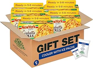 Salutem Vita – Real Cheese Olde World Ciabatta Rolls, Gourmet Bread Gift Set, 10 oz – Pack of 8