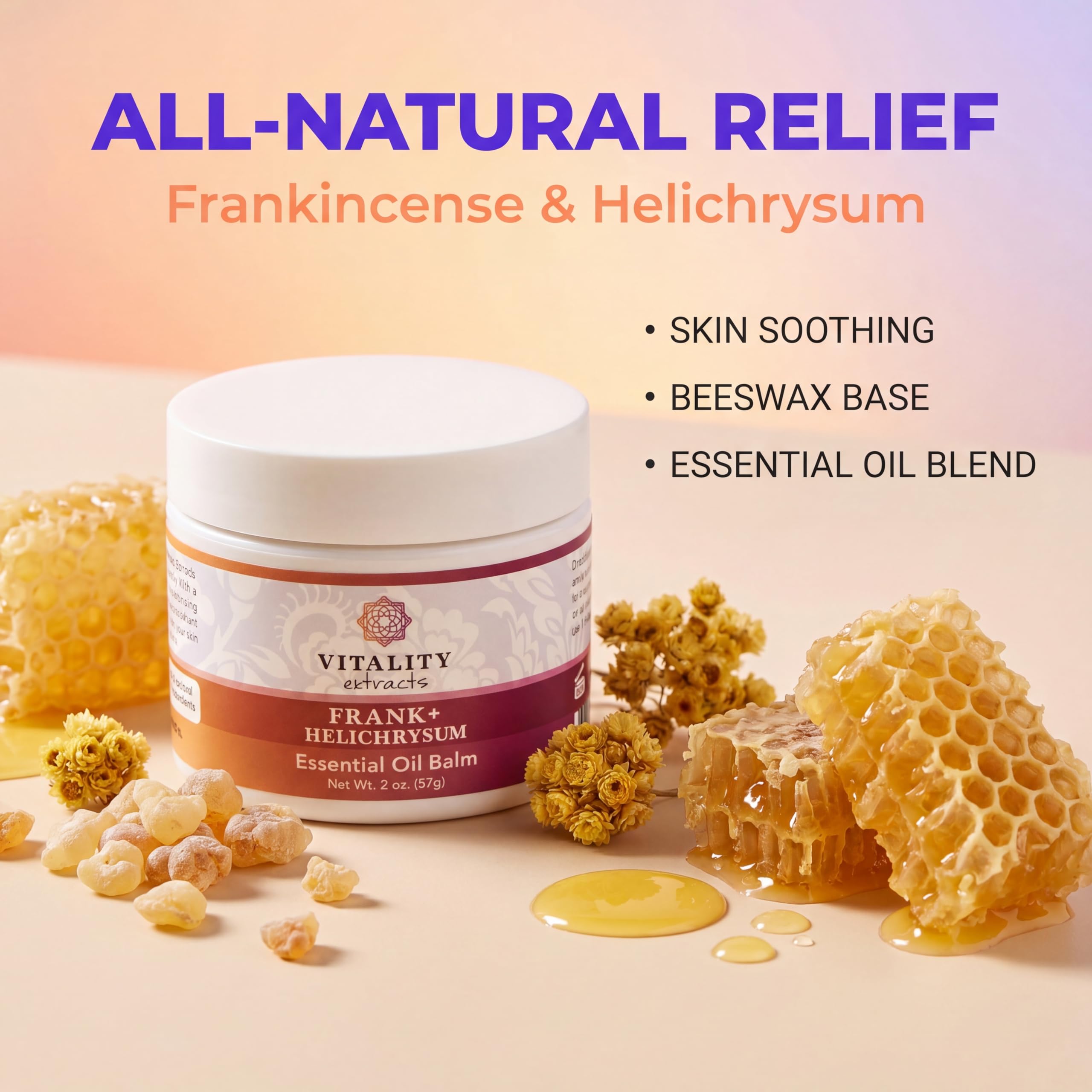 Amazon.com : Vitality Extracts Frank+ Helichrysum Balm - 2oz