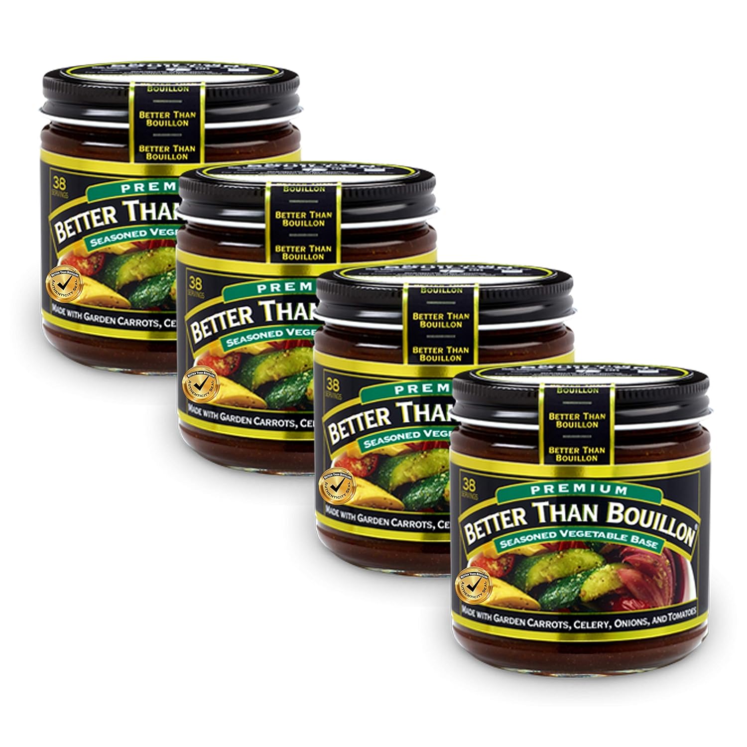Better Than Bouillon Seasoned Vegetable Base 8 oz (Pack of 4)