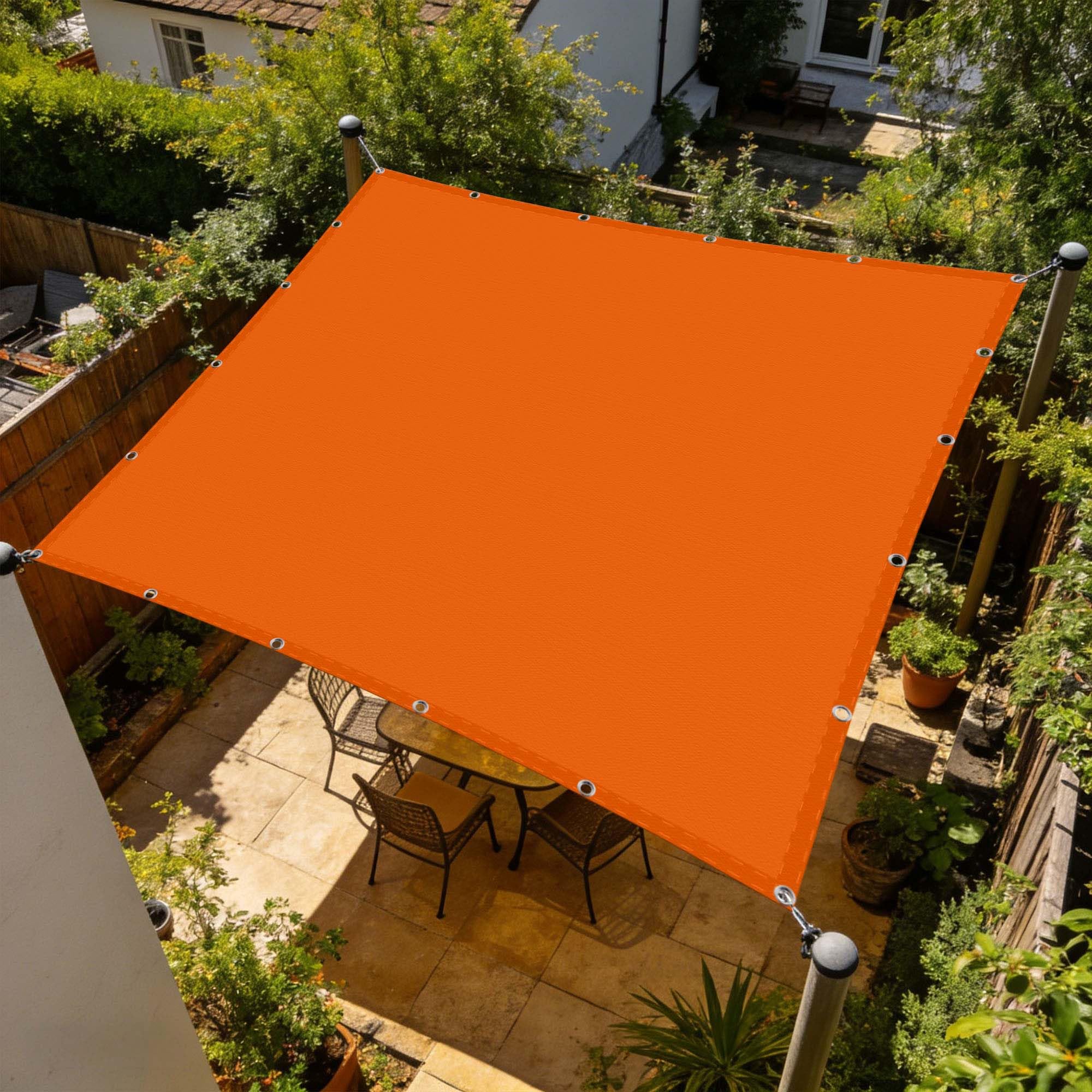 Voile d'ombrage 70 x 140 cm rectangulaire en polyester avec œillets pour extérieur