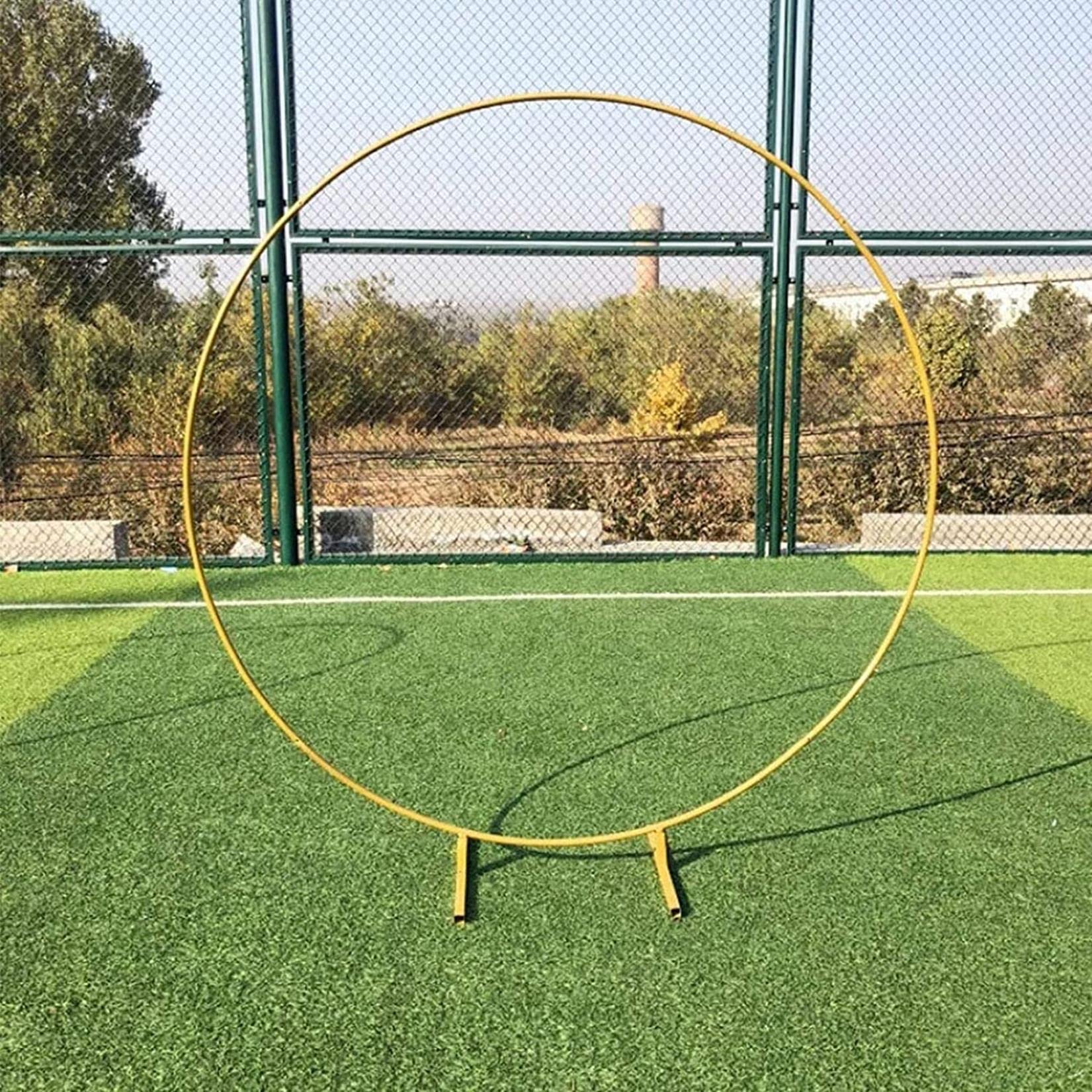 Kit de guirnalda de arco de globos circular grande, columna de globos redonda de 150 cm, 220 cm y 240 cm, soporte para fondo, accesorios para bodas/celebraciones/fiestas, arco de boda de metal con fl
