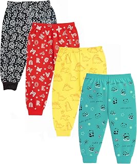 Lush Plush Cotton Pajama Pants for Baby Boys and Baby Girls (Unisex Kids) (Printed - Multicolor) (Pack of 5 Combo Set) Price In India