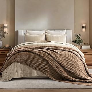 EVERGRACEHOME Chunky Chenille Knit Throw Blanket for Couch, Soft Luxurio...
