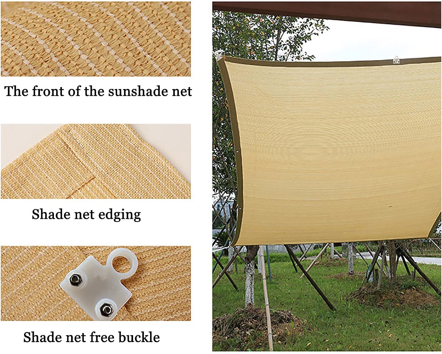 RXBFD Superfine Dense Shade Netting,90% Sunblock Shade Cloth,Taped Edge with Grommets Anti-UV Shade Sunblock Net Fence Privacy Screen for Greenhouse,Parking,Garden Yard or Kennel(Custom